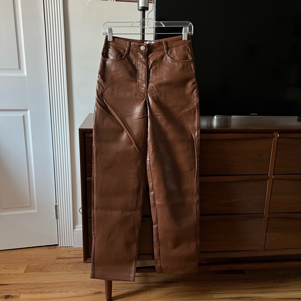 Aritzia Wilfred leather pants